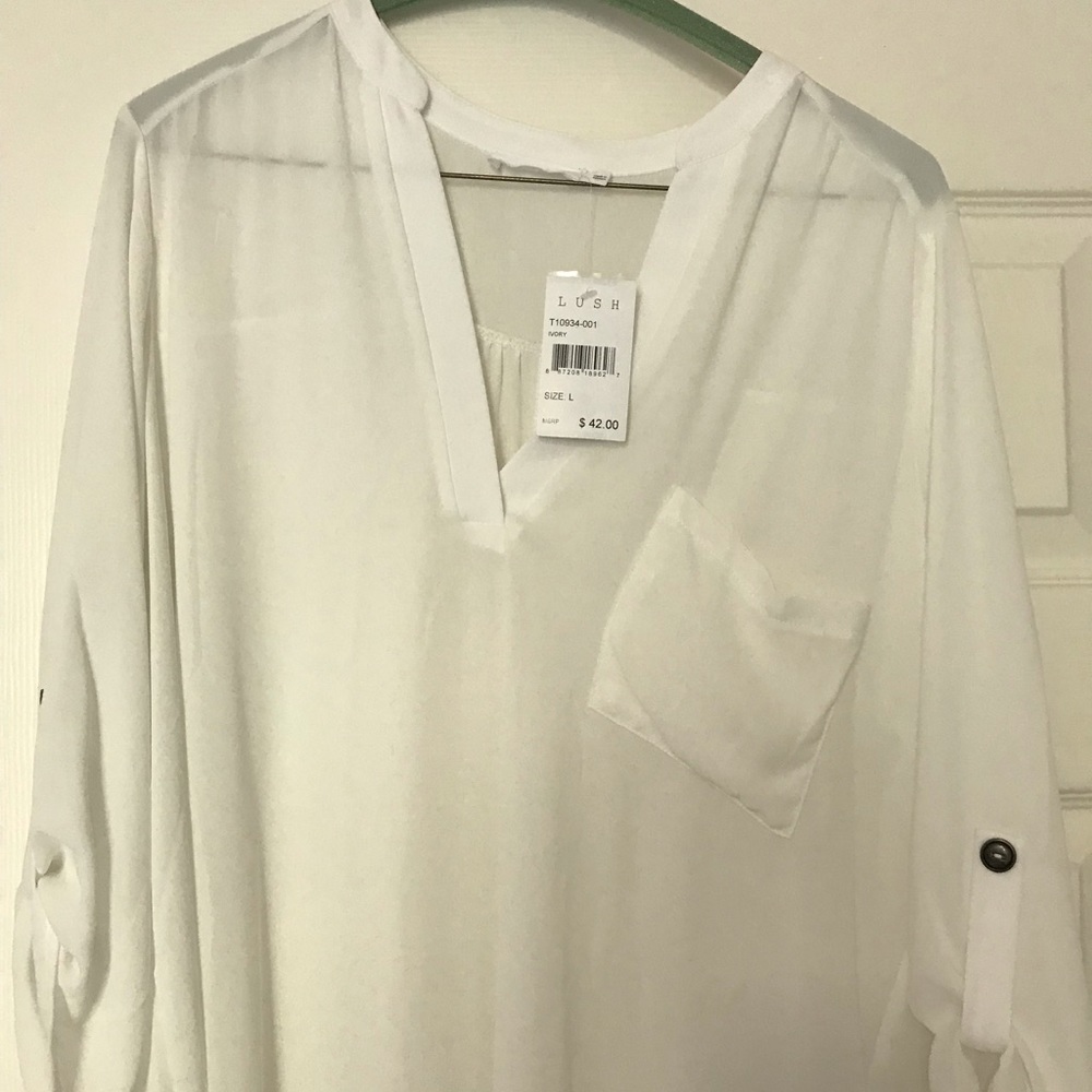Perfect Roll Tab Sleeve Tunic